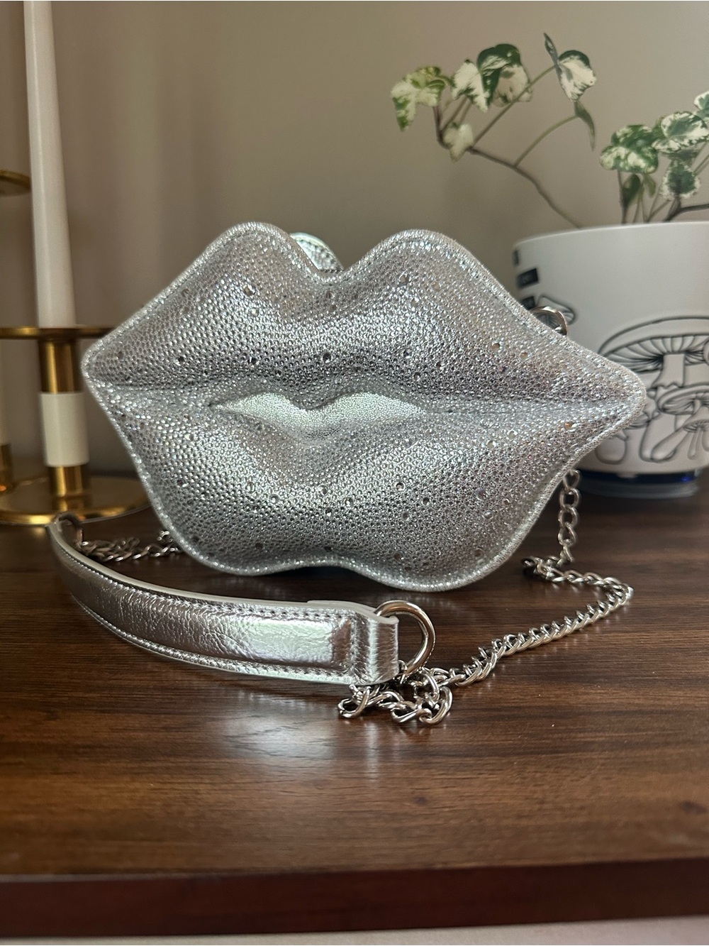 Betsey Johnson Read My Lips Crossbody Bag